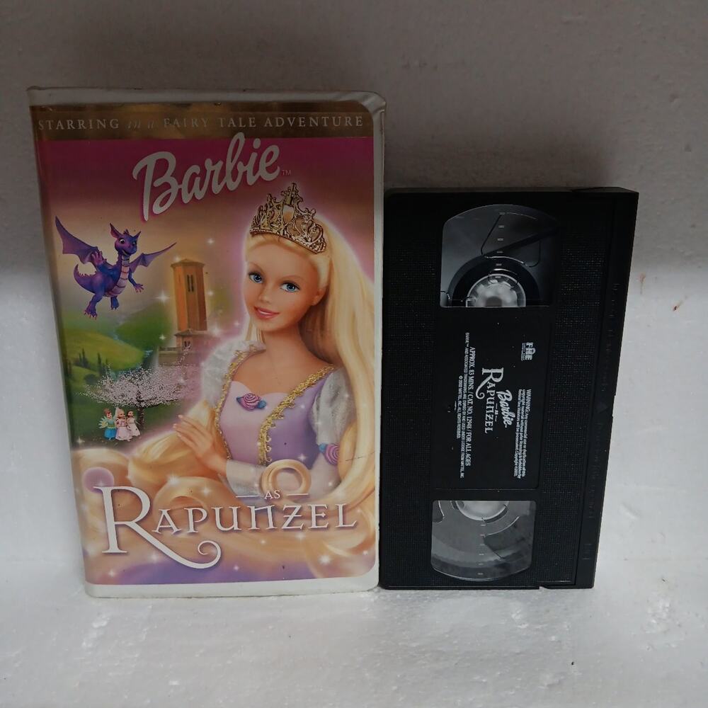 Barbie Rapunzel VHS Movie